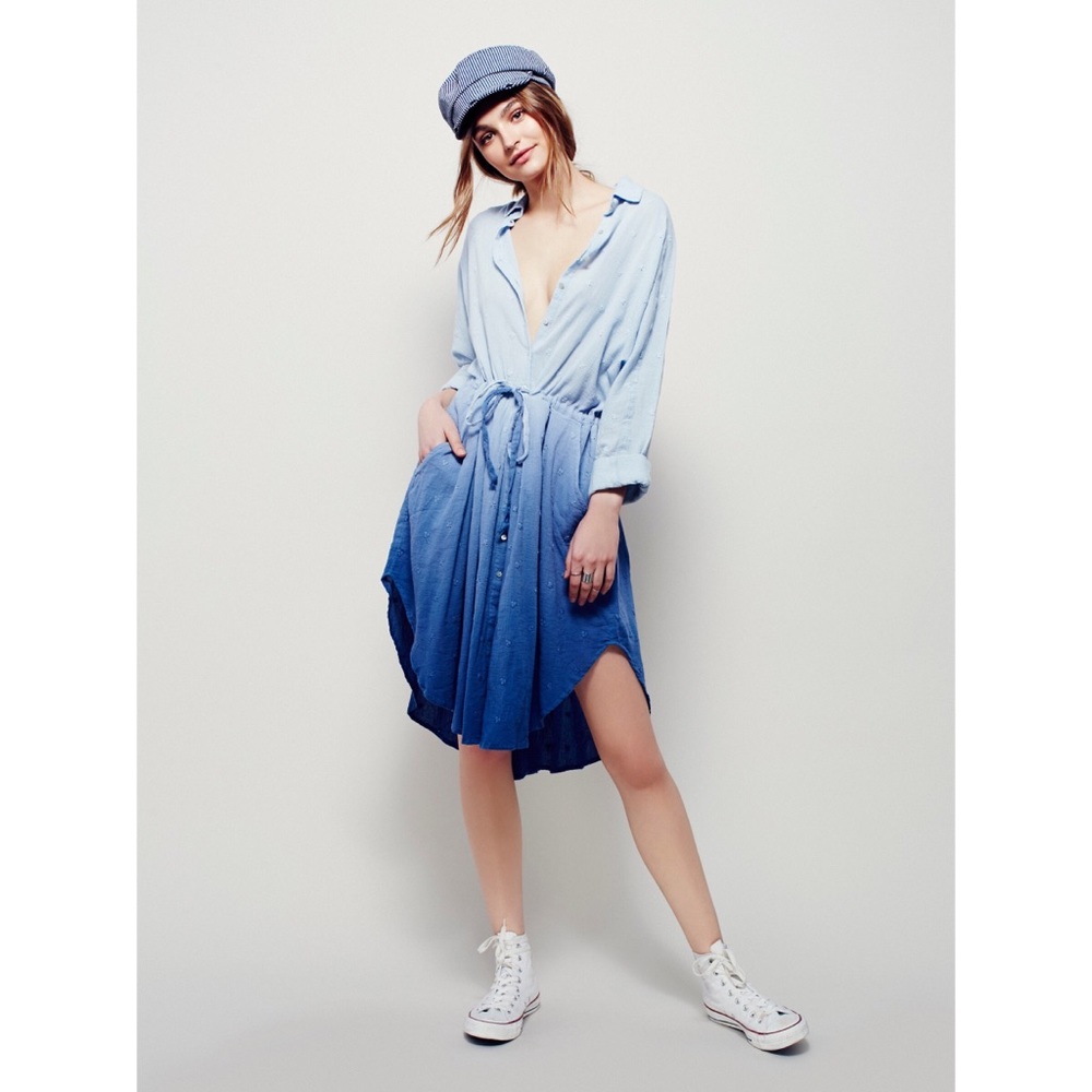 Free People Ombré Shirtdress